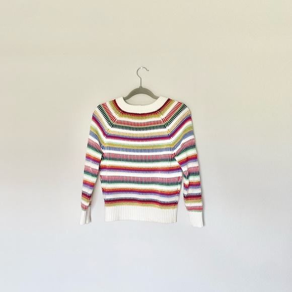 The Reeds | J. Crew Rainbow Knit Striped Crew Neck Sweater - Picture 12 of 12